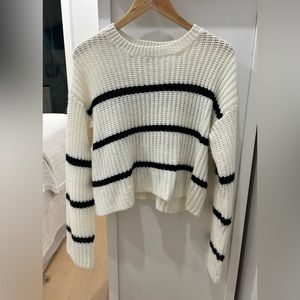 Great striped cropped sweater